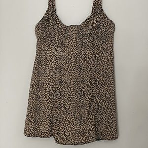 plus-size cheetah bathing suit